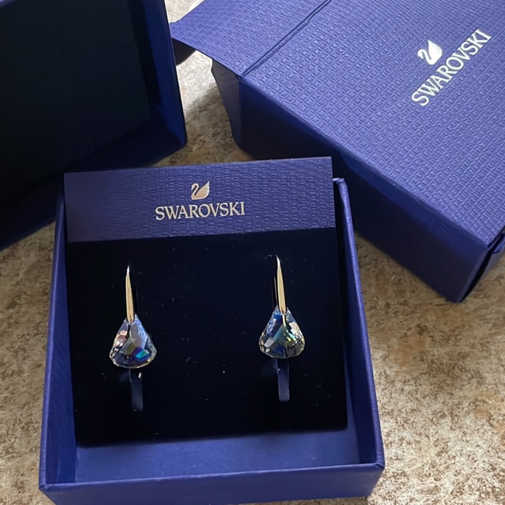 Swarovski AB Lunar Moonlight Drop Earrings